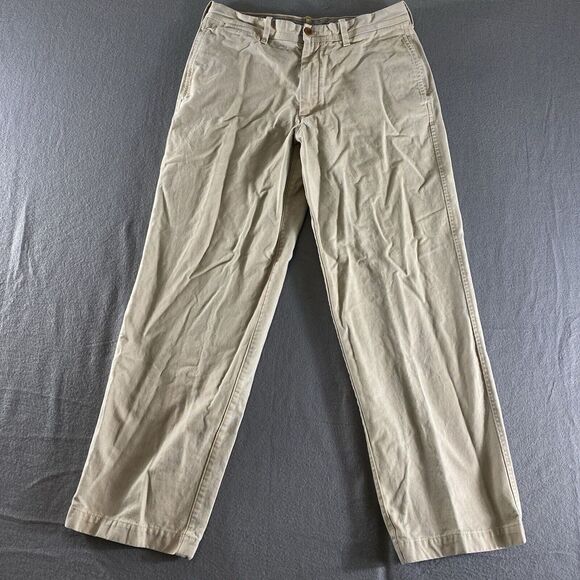 Timberland Pants Mens 34x32‎ Beige Mid Rise Preppy Workwear Outdoor - Picture 1 of 9